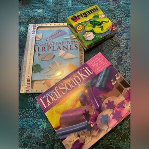 Craft Kits - Origami, Loaf Soap, Paper Airplains - Pre-owned